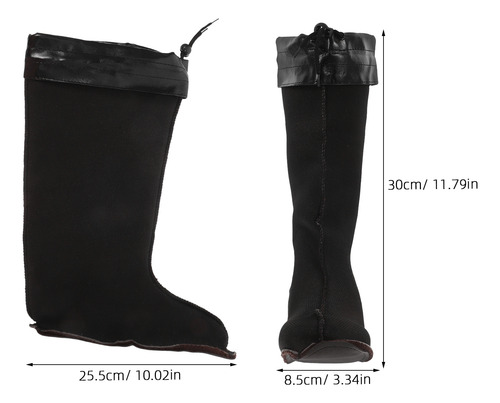 1 Par De Calcetines Térmicos De Felpa Y Cálidos Para Botas