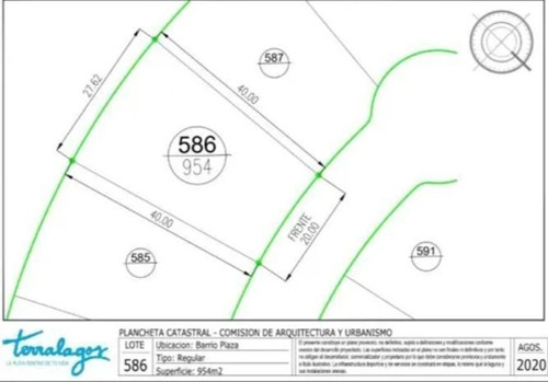 Imagen 3 de 6 de Excelente Lote En Terralagos - 950m2 - ¡¡ Con Fondo Libre !!