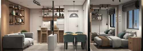 Imagem 22 de 30 de Apartamento Em Tarumã, Curitiba/pr De 34m² 1 Quartos À Venda Por R$ 254.802,00 - Ap2085658-s