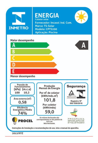 Kit Aquecedor Solar Piscina 3 Placas 3 Metros Ts-solar
