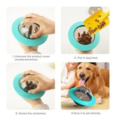 Imagen 2 de 6 de Juguete Interactivo Alimentador Perro Planeta