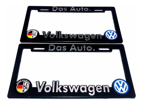 Par (2) Portaplacas Vw Jetta Golf Gol Polo Vento Virtus Up