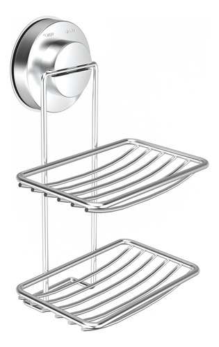 Jabonera Con Ventosa Para Ducha, Acero Inoxidable