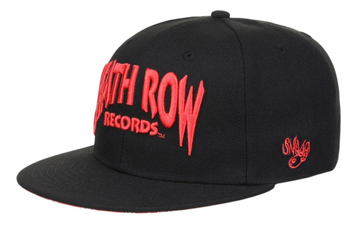 Death Row Records Sombrero Ajustado Para La Cabeza, Negro/r.