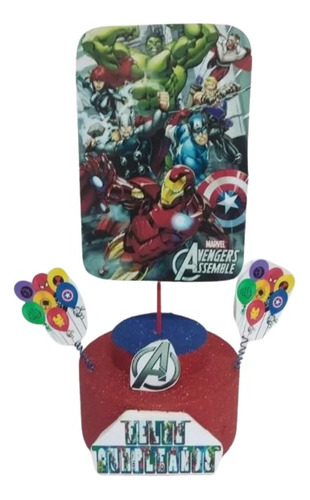 Avengers Adorno Combo Cumpleaños Especial Chirimbolos