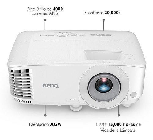 Proyector Dlp Benq Mx560 Xga 1024x768 Hdmi 4000 Lúmenes Color Blanco