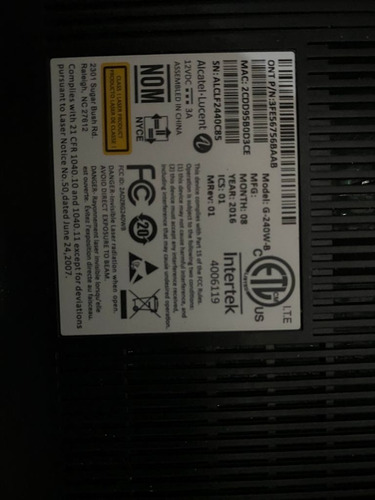 Router Wifi Access Point Inalambrico Alcatel Lucent G240w-b