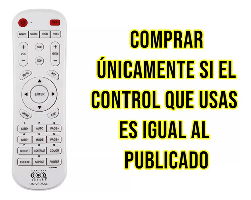 Control Universal Para Proyectores Compatible Epson Benq