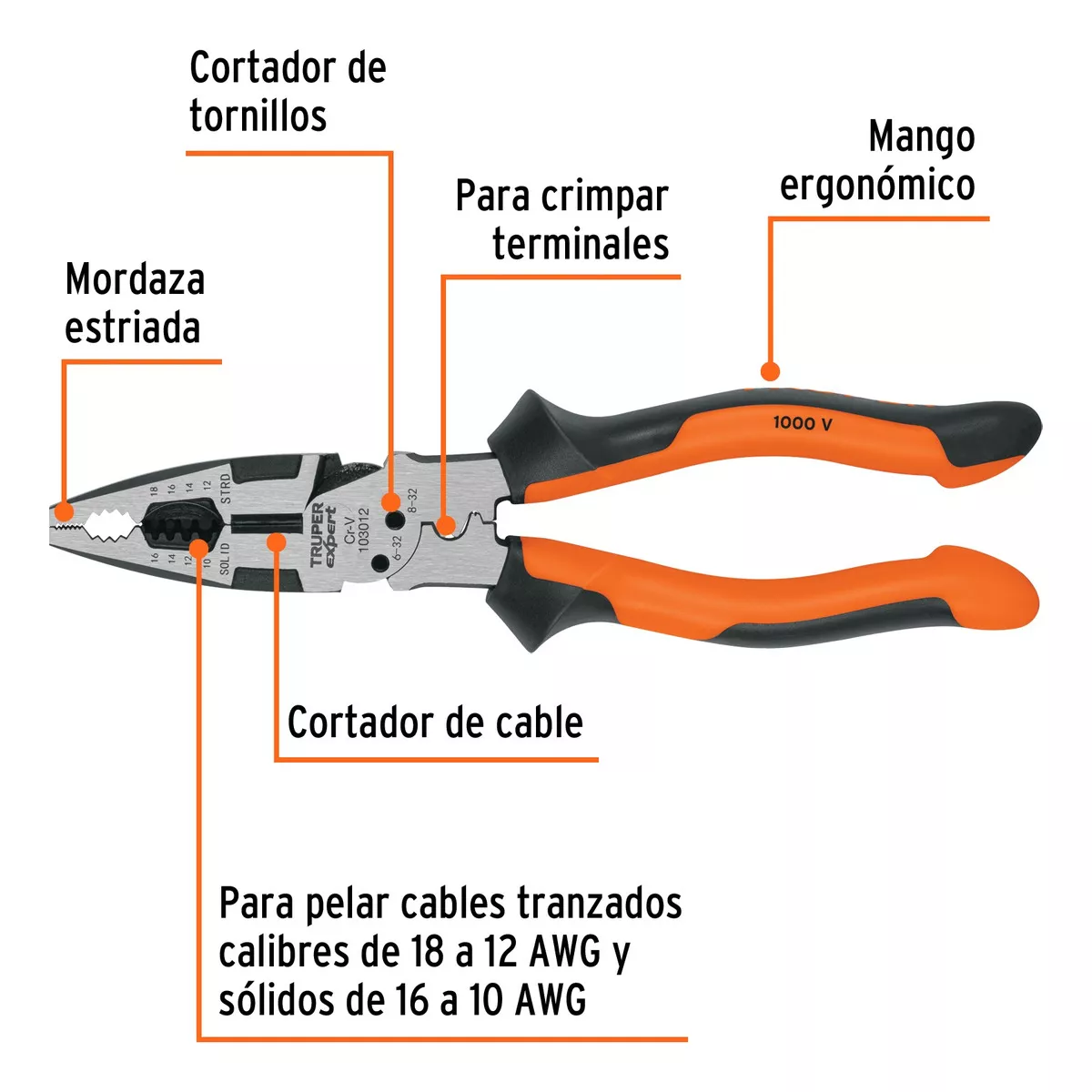 Tercera imagen para búsqueda de pinzas truper