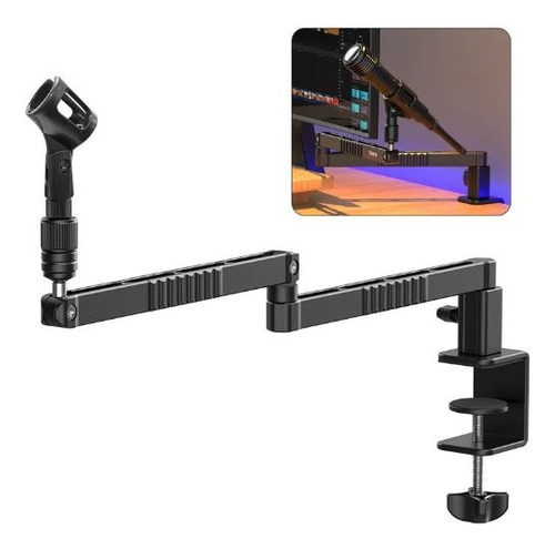 Brazo Para Micrófono Perfil Bajo Ulanzi Ls26 Giratorio 360°