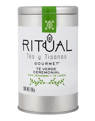 Ritual Gourmet Té Verde Con Jengibre Y Té Limón 150 Gramos