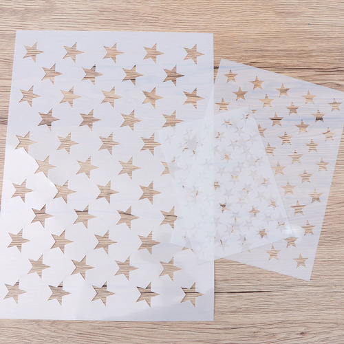 Plantilla De Pentagrama Con Forma De Estrella De 5 Puntas En