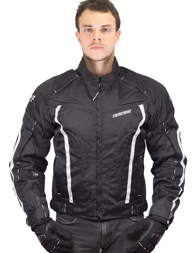 Campera Moto Protecciones Eco Jacket Fourstroke 4 Estaciones