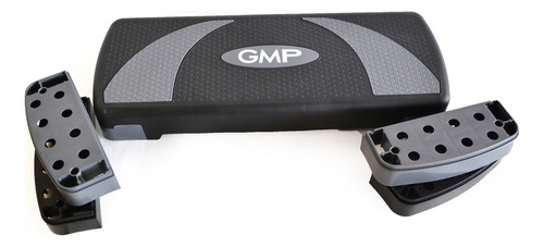 Step Banco Escalon Ejercicio 78 X 29 Cm Con 4 Modulos Gmp Color Negro