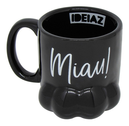 Imagem 2 de 7 de Caneca 3d Pata De Gato Miau 300ml - Gatinha - Ideiaz