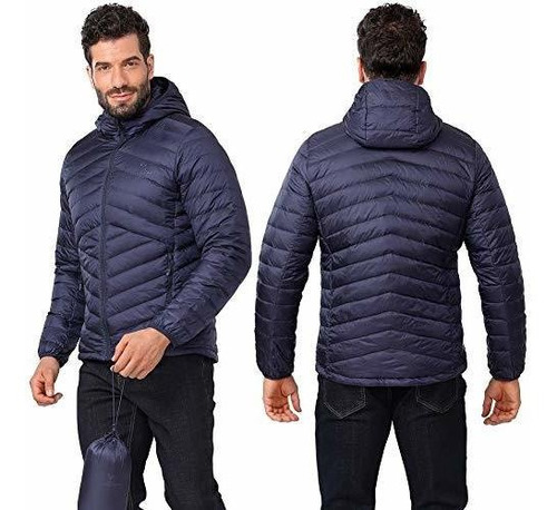 Jacket Nieve para Acampada y Marcha CAMEL CROWN Chaqueta de Plum/ón Invierno para Hombre Chaquetas de Esqu/í Ligero con Capucha
