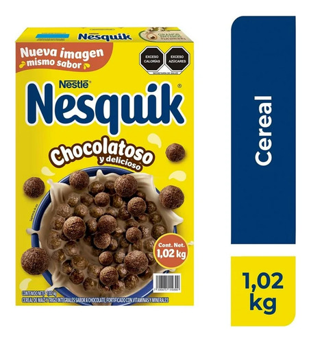Cereal Nesquik Nestlé Sabor Chocolate 1.02 Kg