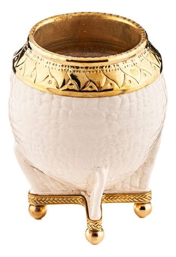 Mate Torpedo Imperial Bronce Blanco Calabaza Premium + Base