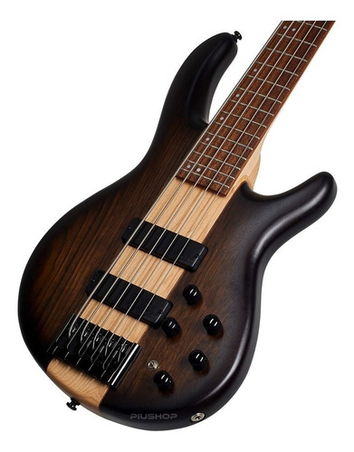 Baixo Ativo Cort 5 Cordas C5pl Ovmh Abb Antique Brown Burst