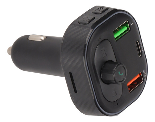 Cargador De Coche Multifunción De Estilo De Fibra De Carbono