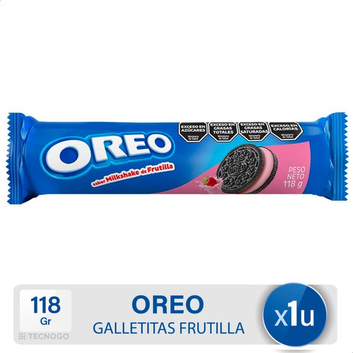 Oreo Galletitas De Chocolate Rellenas Frutilla Dulces Fresa