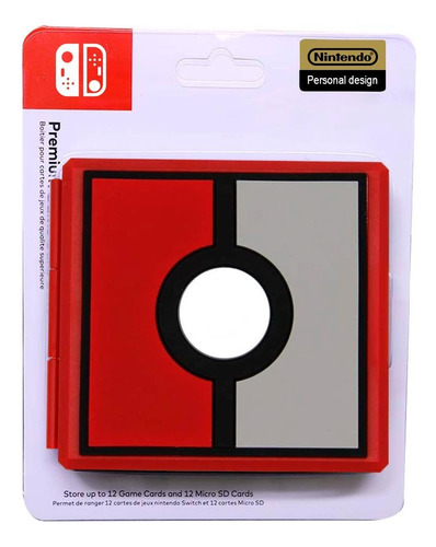 Estuche Portajuegos Pokeball Nintendo Switch