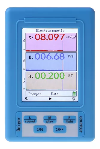 Medidor Detector De Radiacion Electromagnetica Dosimetro Con Pantalla  Efectivo !