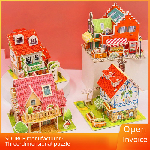 Rompecabezas 3d Casa De Ópera Kit Diy Para Niños
