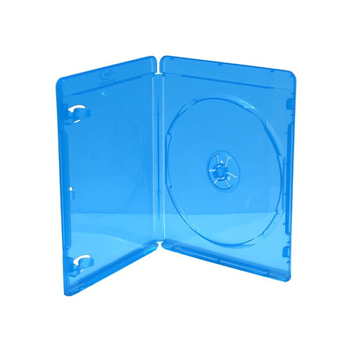 Estuche Plástico Blu Ray Cd Dvd Azul Grueso 50 Unidades Peli