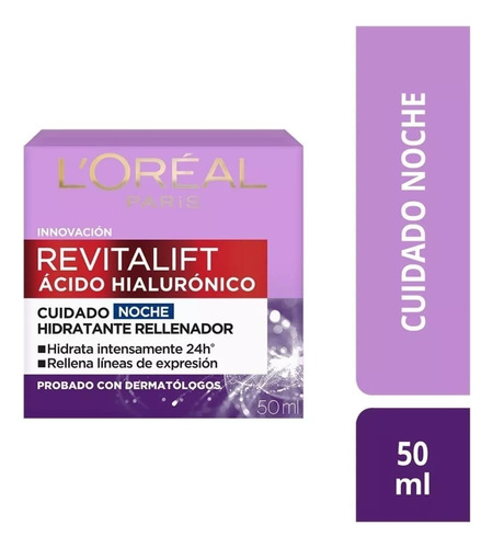 Crema Anti-arrugas Noche Revitalift Acido Hialuronico 50 Ml