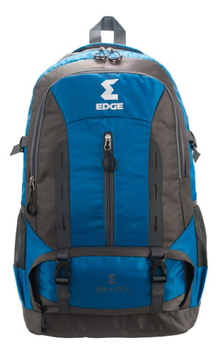 Mochila camping/trekking/viaje Edge Camping 15845 color celeste diseño color 45L