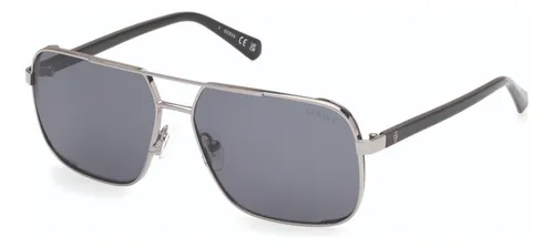 Lentes De Sol Plateado Polarizados Guess Gu0011908d