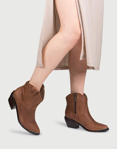 Imagen 5 de 7 de Texanas De Mujer Botas Botin Viamo Imori Calzado Femenino