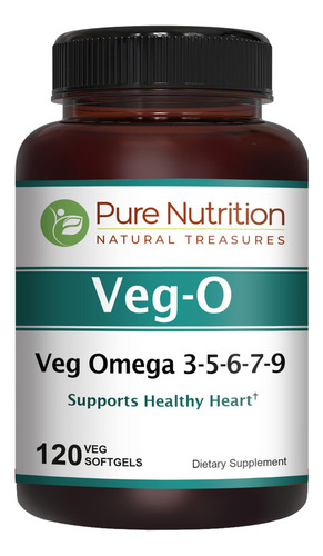 Pure Nutrition Vego-vegan Omega 3-5-6-7-9. Todo Esto En Un S