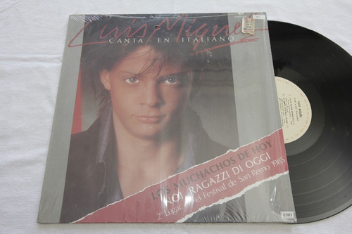 Vinilo Luis Miguel Canta En Italiano 1985 México Raro