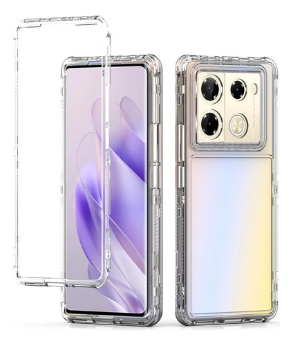 -para Capa Infinix Note 40 Pro Funda Transparente + 2 Mica.