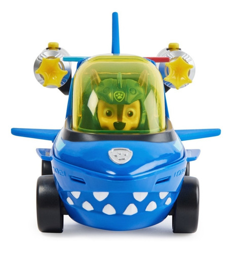 Paw Patrol Vehículo Transformable Shark Chase Azul Aqua Pups