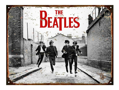 Cartel De Chapa The Beatles L474