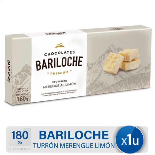 Turron Bariloche Praline Merengue Al Limon Postre