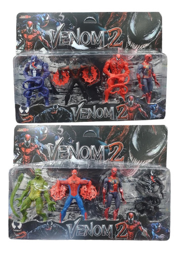 Blister Venom 2 X4 Personajes Articulados Carnage