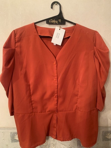 Blusa Naranja Oscuro Nueva