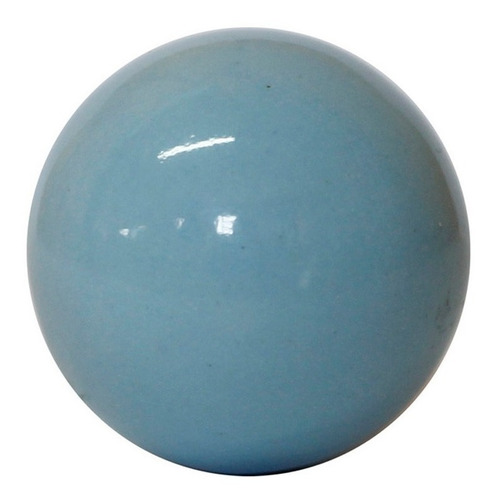 Imagem 2 de 5 de 2 X Puxador Cerâmica Redondo Azul Móveis Portas Gavetas