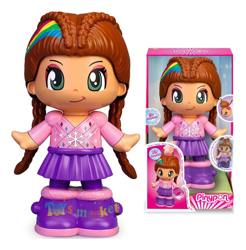 Pinypon Iris Suprise Muñeca Gigante De 40 Cm Casa + Figura