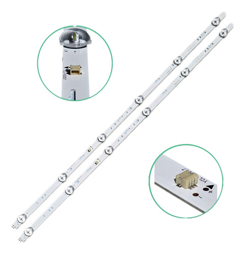 Kit 2 Tiras Led Ghia G32dhdx8-q Jl.d32061330-315as-m 6led 3v