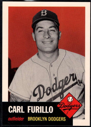 1991 Topps Archives 1953 305 Carl Furillo Brooklyn Dodgers M