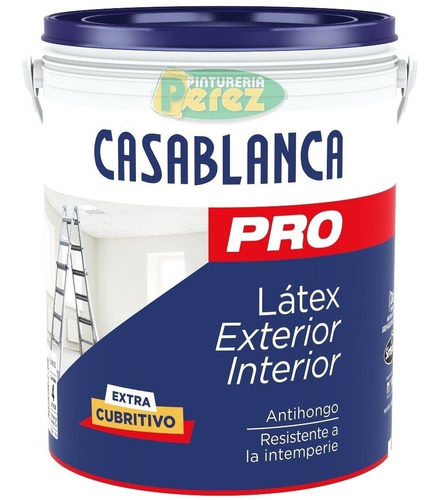 Casablanca Pro 10lt Pintura Latex Ext-in Cubre Mas Antihongo
