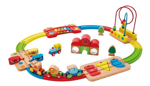 Pista De Trenes Arco Iris Tren Juguete Juego Didactico Hape