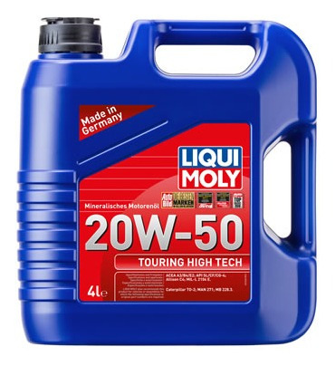 Aceite De Motor Liqui Moly 4 Litros 20w50 Mineral Touring Hi