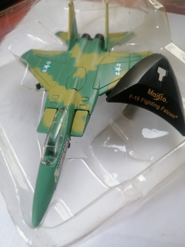 Maisto F-16 Fighting Falcon Verde Metal Usa Escala Avion