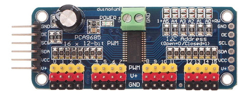 Hiletgo Pca9685 Módulo Iic Del Controlador Del Servomotor Pw